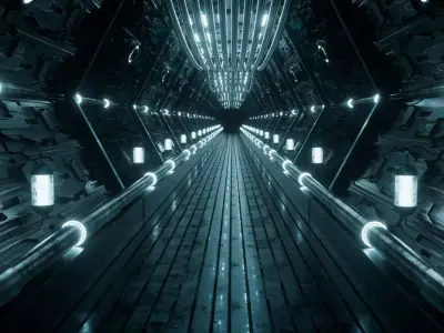 Sci-fi Corridor 3D model