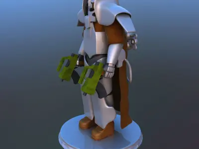 Futuristic Soldier 3D model