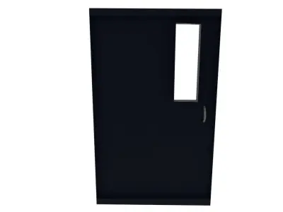 Metal door  Free low-poly 3D model