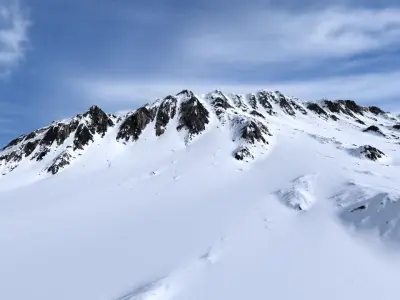 Snow Mountain 08 Low-poly 3D model