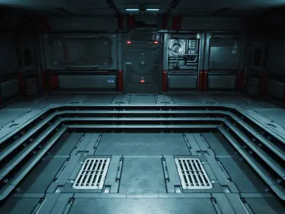 Omega - Sci-Fi Modular Environment Pack Low-poly 3D model