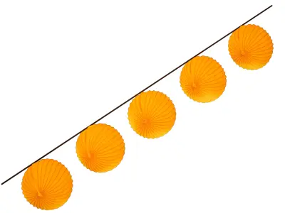 Outdoor Paper Hanging Lanterns 3D model
