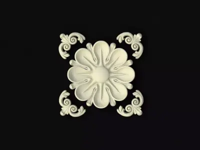 rosette dekor 3D model 29
