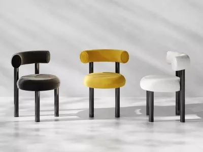 Fat Dining Chair 3D model