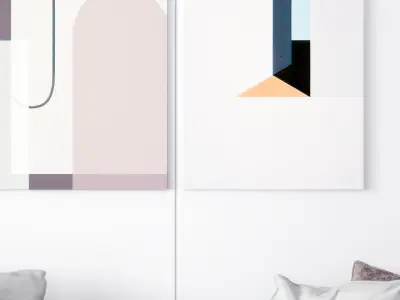 decorative Nordic painting 3D model