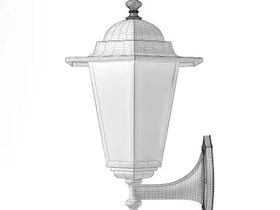 Classic Wall Exterior Lamp 3D Model 3D model