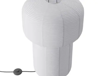 H and M Rice paper floor lamp 3D model