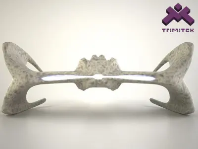 Alien Spaceship - small fighter 3D model