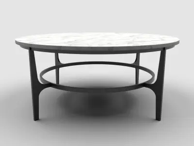 Berhnardt - Avondale Round Metal Cocktail Table Low-poly 3D model