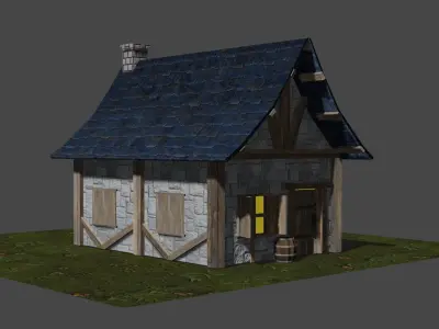 Medieval hut 3D model order