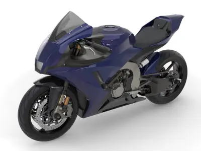 Generic Motorcycle 01 3D model