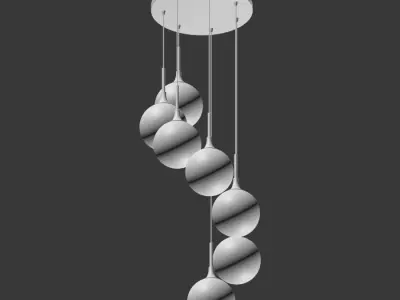 Arteriors mckinley fixed chandelier 3D model