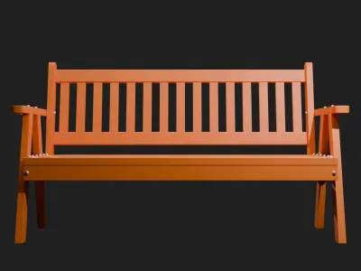 Bench B2 3D model