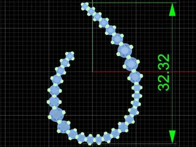 Earring 012 3D print model