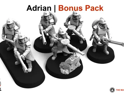 Valour Korps - Shock Infantry Heavy Weapons 3D print model