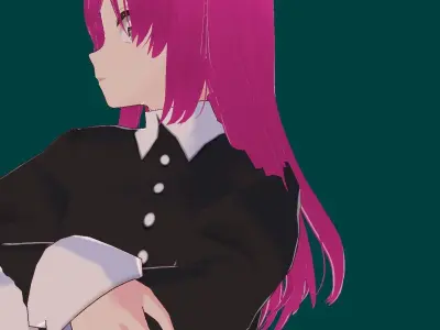 Anya Forger Young VRChat 3D model Low-poly 3D model