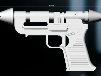RK-3 Imperial hand blaster of Thrawnaccurate 3d print model 3D print model