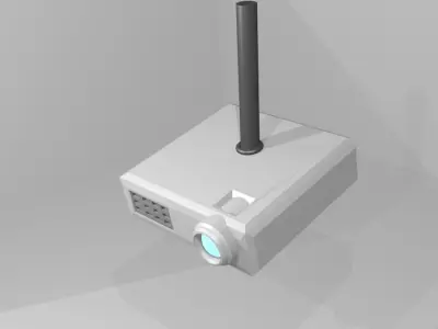 Ceiling Projector Low-poly 3D model