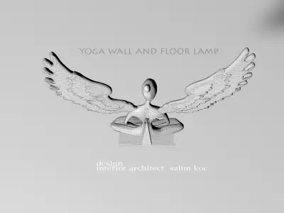  yoga wall and floor lamp 3D model