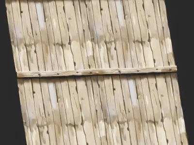 Stylized Wood Fence Seamless Texture  Texture