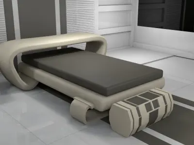 Sci Fi Room 3D model 21