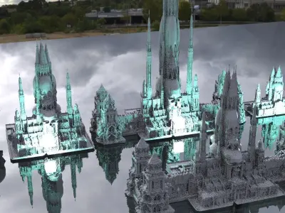 Underworld Temple Kit bash 3D model