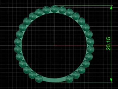 Jewelry ring 336 3D print model