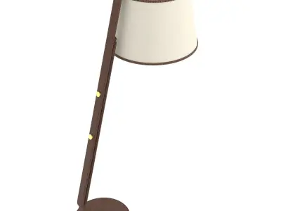 Ralph Lauren Devin Floor Lamp In Saddle Leather 3D model