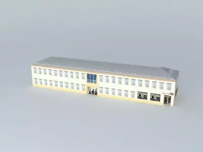 Riga Brīvības Street 155 body 4 Free 3D model