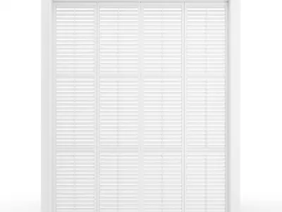 Interior folding shutter door  3D model