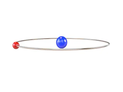Hydrogen Chemical Element v1 002 Low-poly 3D model