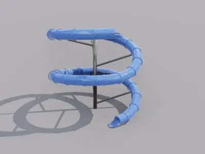 Slide  Low-poly 3D model