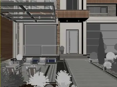 EXTERIOR DESIGN 3D SCENE 3D model