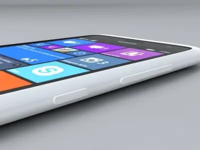 Nokia lumia 730 white 3D model