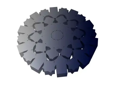 Fractal Model V1 005 Low-poly 3D model