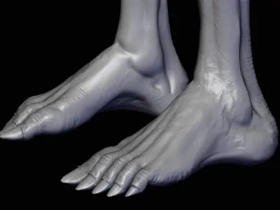 Realistic Alien 7 Sculpt 3D model