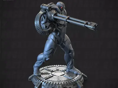 BGC Bloomers GAU Unit 130mm and 32mm 3D print model