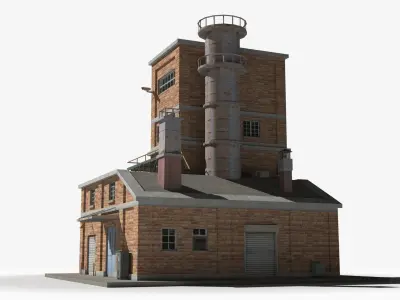 Factory xx11 Low-poly 3D model purchase