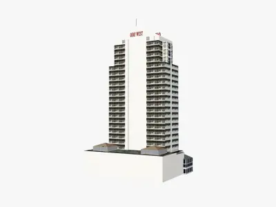 Quay West Apartment Low-poly 3D model