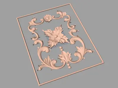 Woodworking CNC Router 3D Relief STL models used for artcam E408 3D model