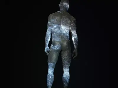 Cosmic Character 3D Model Low-poly 3D model