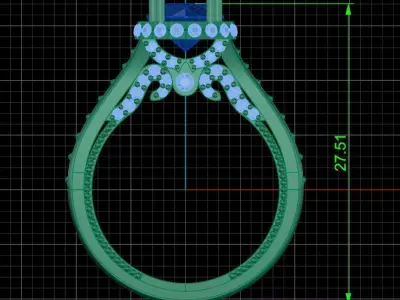 Jewelry ring 435 3D print model