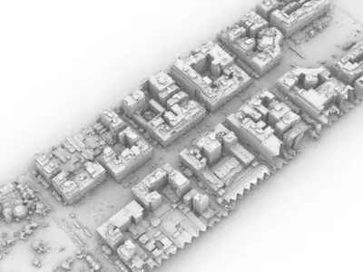 Aristotelous Square Thessaloniki Greece 3D model