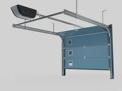 Sectional Garage Door 3D model