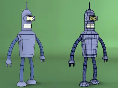 Bender 3D Model Low-poly 3D model