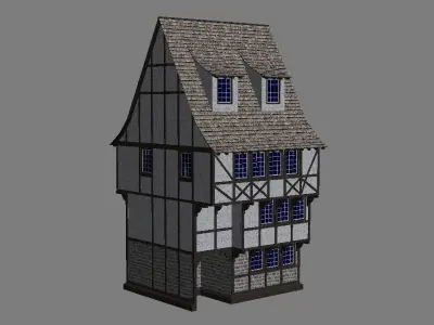 Medieval House 1 3D model