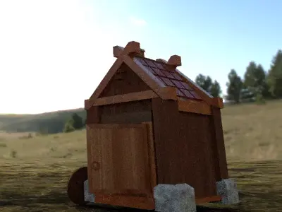 Viking House Free low-poly 3D model