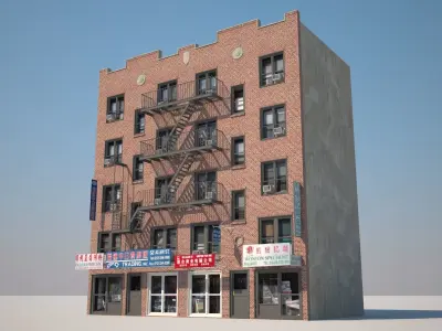 Context Building Nr3 Building Allen st New York 3D model