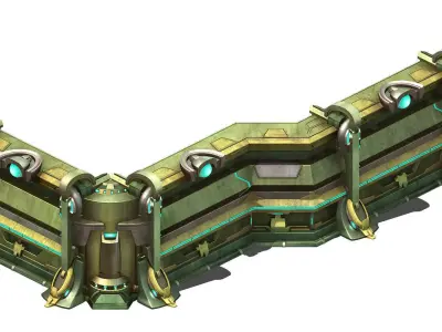Intact - wall 02 3D model