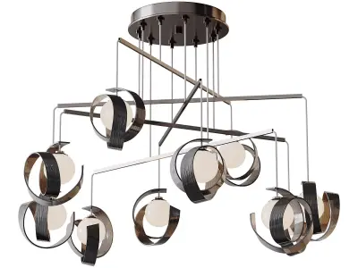 Riza 10 Light Mobile Pendant 3D model